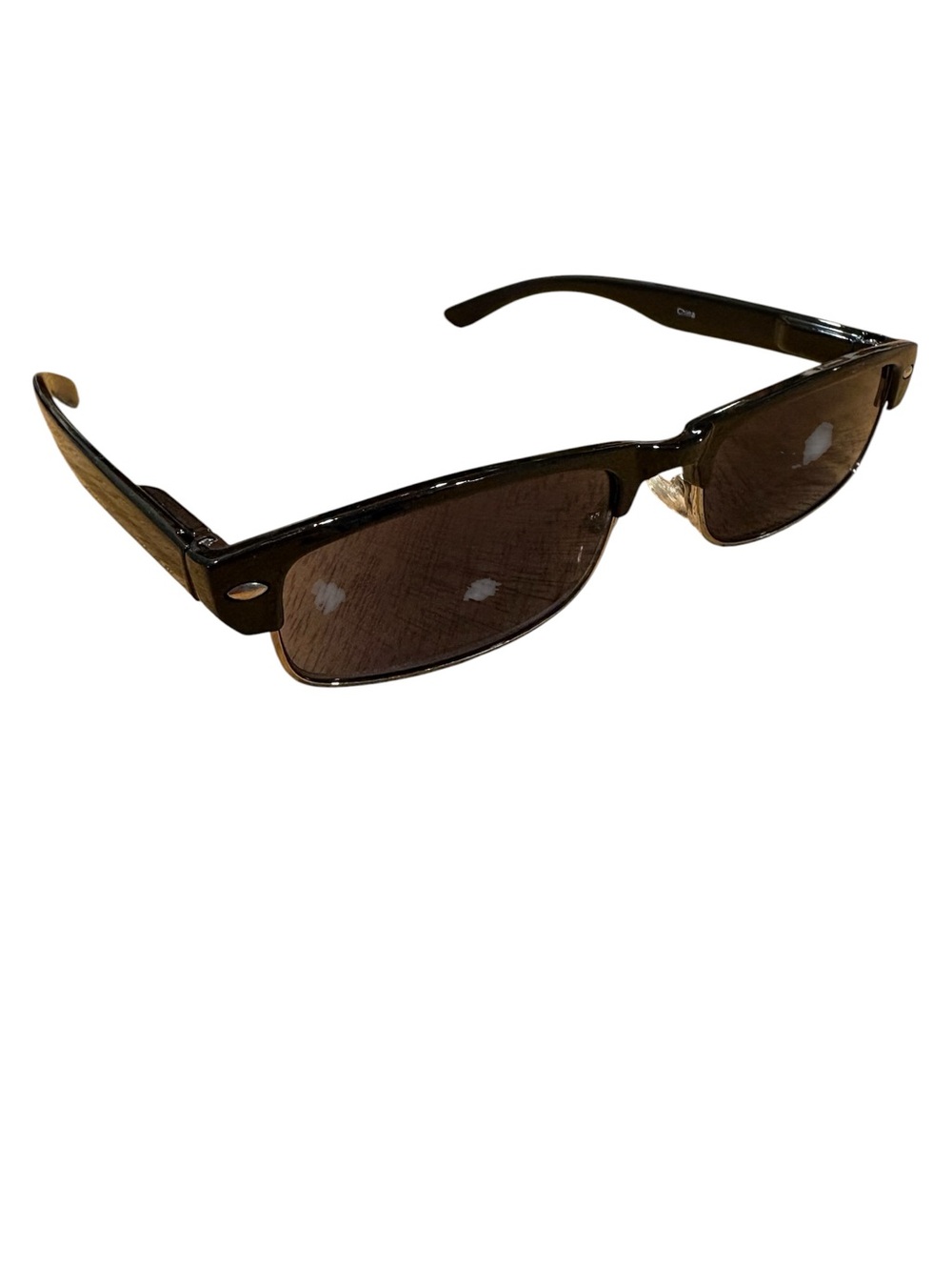 Black 2.75 Close-up Half-Frame Women's Sunglasses